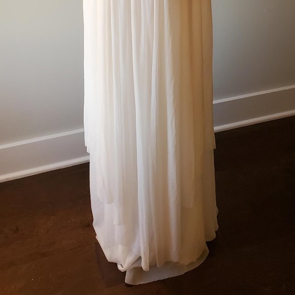 RM Richards Full Length Cream Gown size 16 elegant formal - Picture 4 of 5